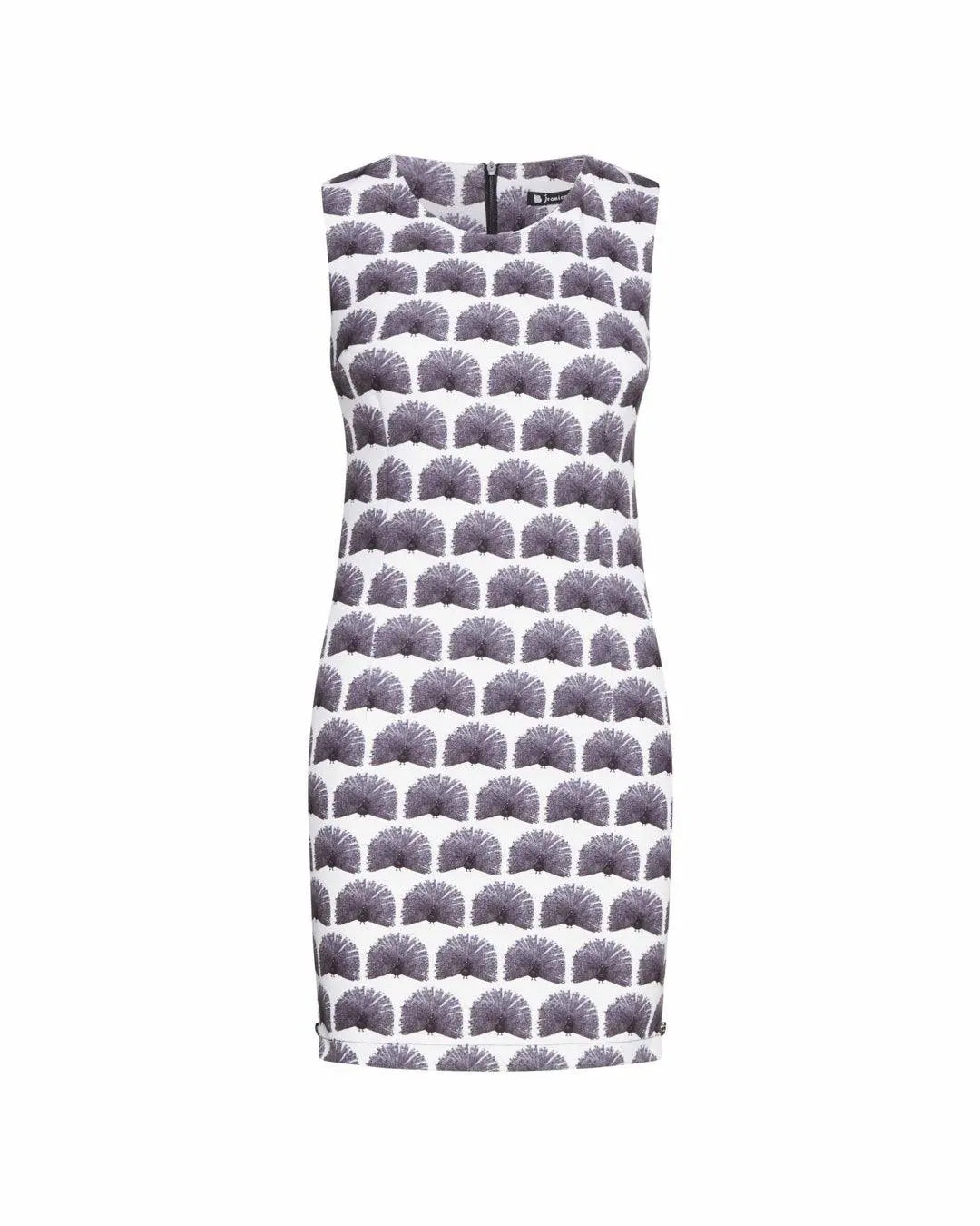 Tubino fantasia pavone BIANCO-NERO IRONICA 50