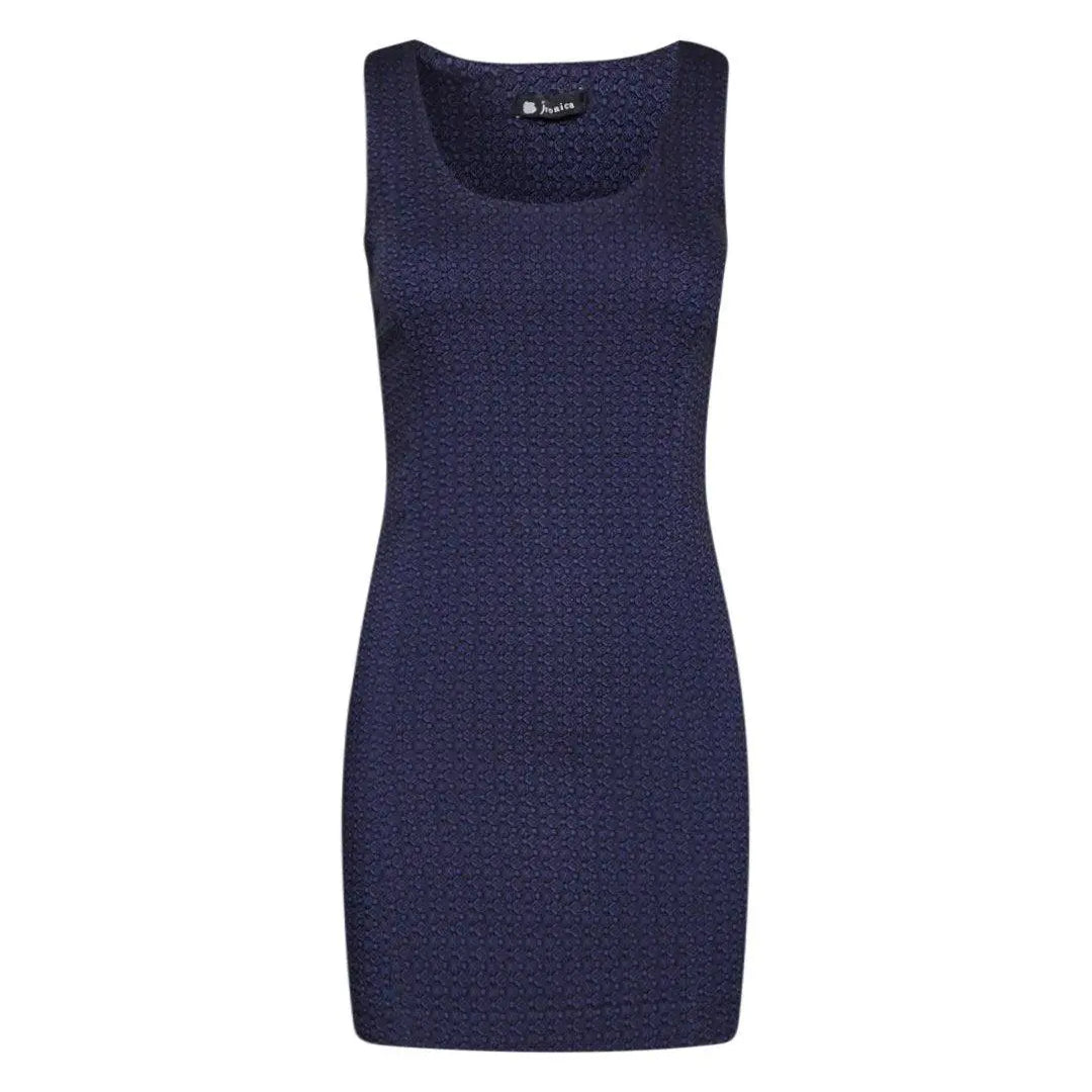 Tubino microfantasia geometric BLU IRONICA XL