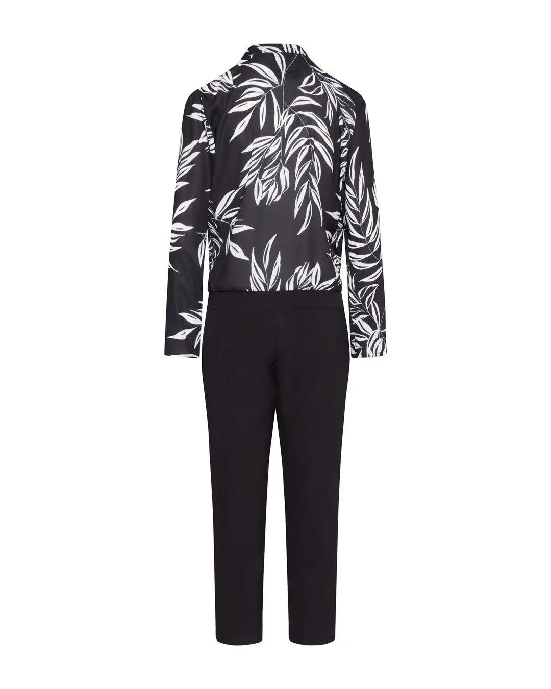 Tuta fantasia foglie NERO-BIANCO IRONICA