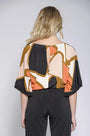 Tuta kimono fantasia NERO-ARANCIO DORABELLA