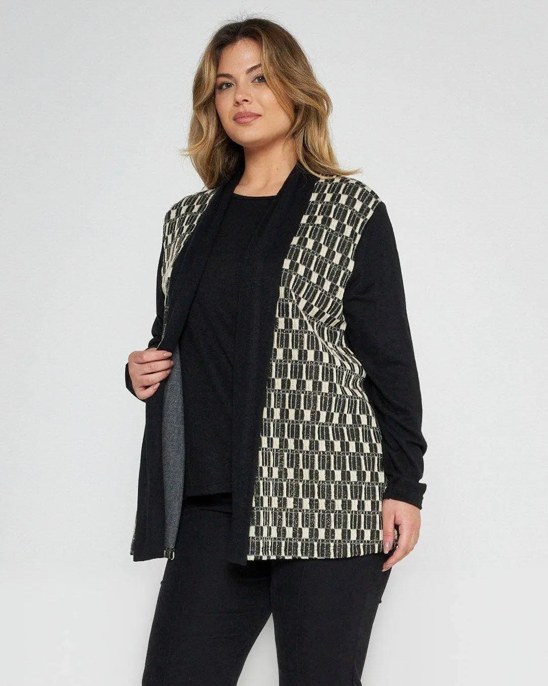 Twinset fantasia NERO-BEIGE DORABELLA PIU' 55