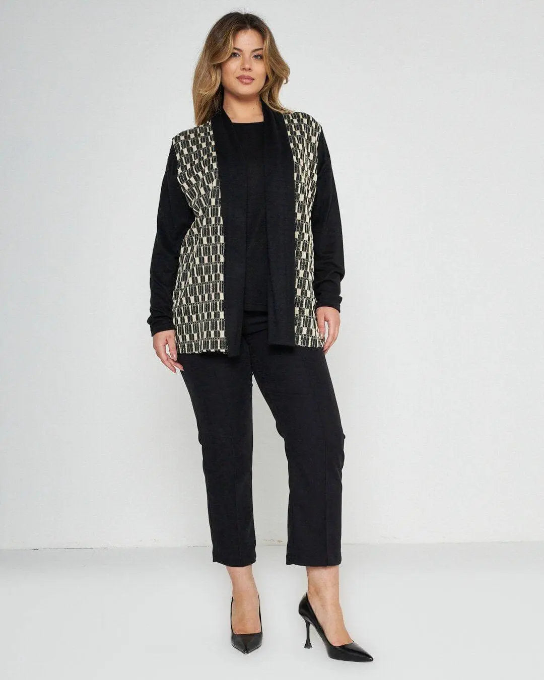 Twinset fantasia NERO-BEIGE DORABELLA PIU'