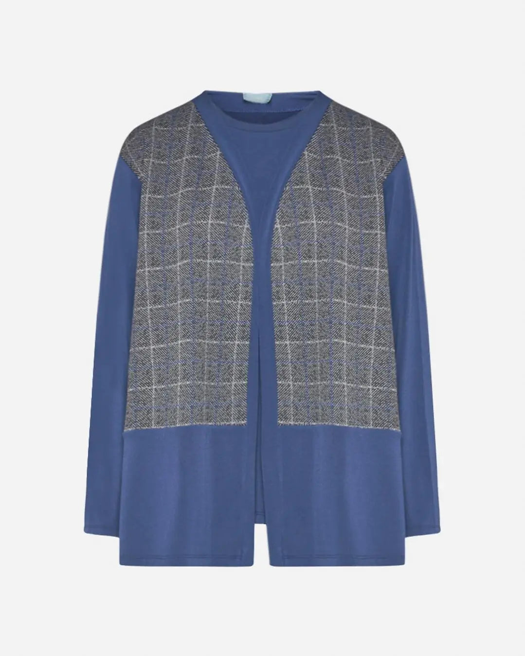 twinset unito principe di galles BLU DORABELLA PIU'